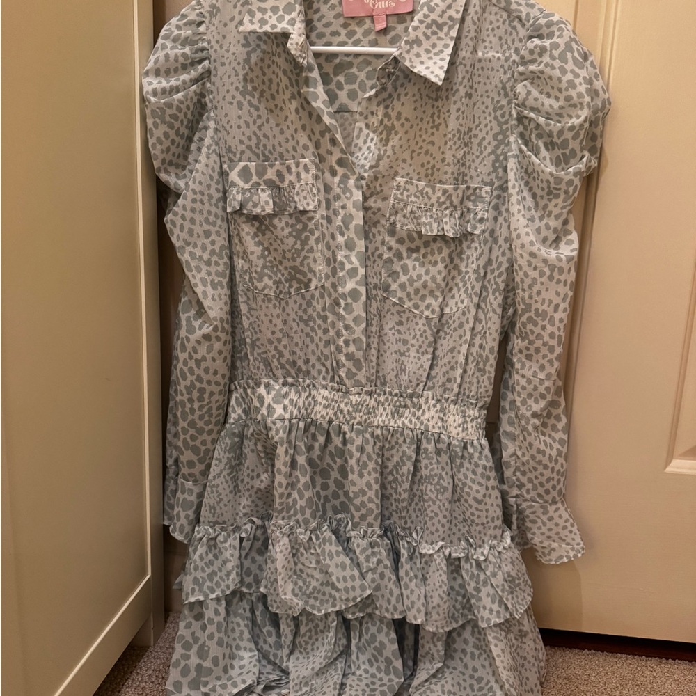 Elegant Women's Leopard Print Mini Dress